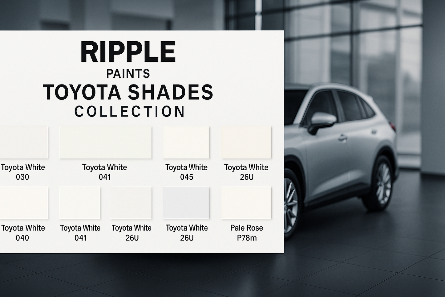 Ripple NC Deco Paint – Toyota White Shades (0.9 Litre & 3.64 Litre & 20 Litre)