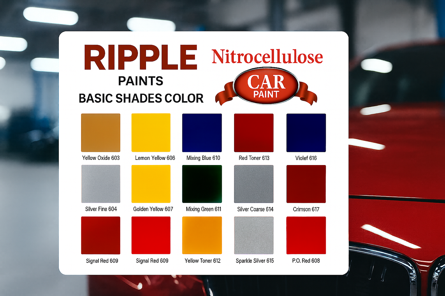 Ripple NC Deco Paint – Basic Shades (0.9 Litre & 3.64 Litre & 20 Litre)